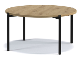 Kaffeetisch Kortala rund 80 cm Artisan-Eiche niedrig