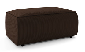 Braune Cord-Pouf Farese