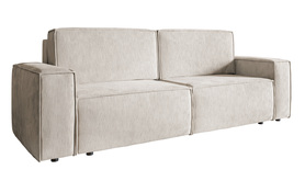 Beige Dreisitzer-Couch Copertino aus Cord.