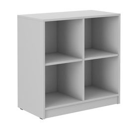 Stundly-Regal mit vier Nischen 80 cm Grau