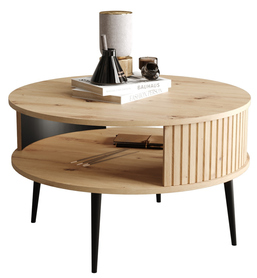 Kaffeetisch Piviano rund 76 cm Artisan Eiche