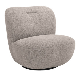 Drehstuhl Nicolino dunkelbeige Boucle