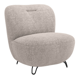 Sessel Nicolino dunkelbeige Boucle