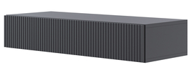 Veldio-Konsole mit gefräster Front und 90 cm Schublade Schwarz hängend