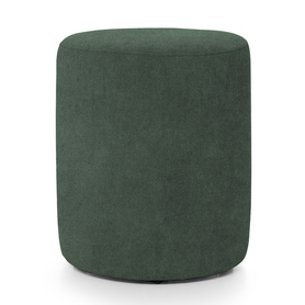 Runde Puff Seppio 55 cm grün Velours, leicht zu reinigen