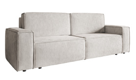 Schlafsofa für drei Personen Copertino in sandfarbener Cord-Optik