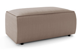 Beige Cord-Pouf Farese