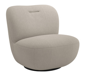 Drehstuhl Nicolino hellbeige Velvet, pflegeleicht