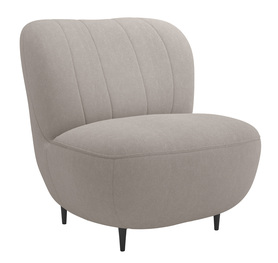 Sitzsack Nicolio grau Velvet leicht zu reinigen