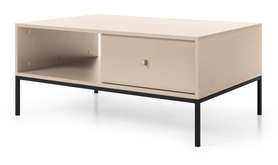 Kaffeetisch Monne 68x104 cm beige Vintage