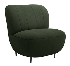 Sessel Nicolio in olivgrünem Velvet, pflegeleicht