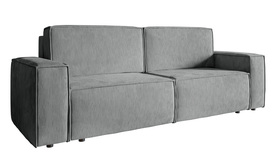 Dreisitzer Schlafsofa Copertino in grauem Cordstoff