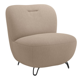 Sitzsack Nicolino beige Velvet, pflegeleicht