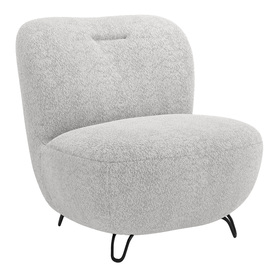 Sessel Nicolino hellgrau Boucle