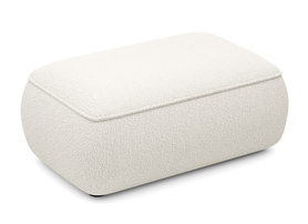 Ovo cremefarbene Boucle-Pouf