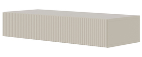 Veldio-Konsole mit gefräster Front und 90 cm Schublade Grau Beige hängend