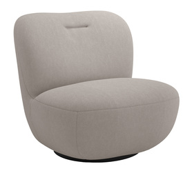 Drehstuhl Nicolino grau Velvet, pflegeleicht