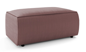 Puff Farese rosa Corduroy