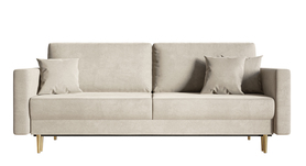 Schlafsofa für drei Personen Valico beige Velvet hydrophobisch