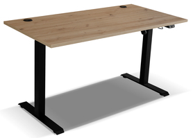 Elektrisch verstellbarer Schreibtisch Stundly 138 cm Artisan Eiche