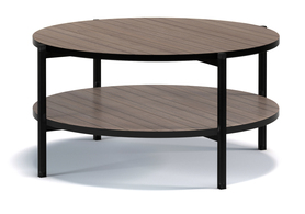 Kaffetisch Kortala rund 80 cm Captains Deck mit Regal
