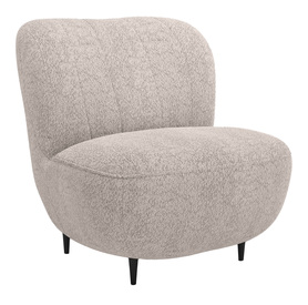 Sessel Nicolio dunkelbeige Boucle