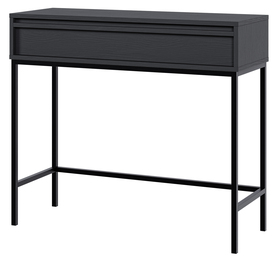 Konsole Evo mit Schublade und Gestell 90 cm Schwarz