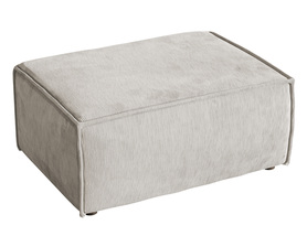 Puff Copertino 65x90 cm sandfarbener Cordstoff